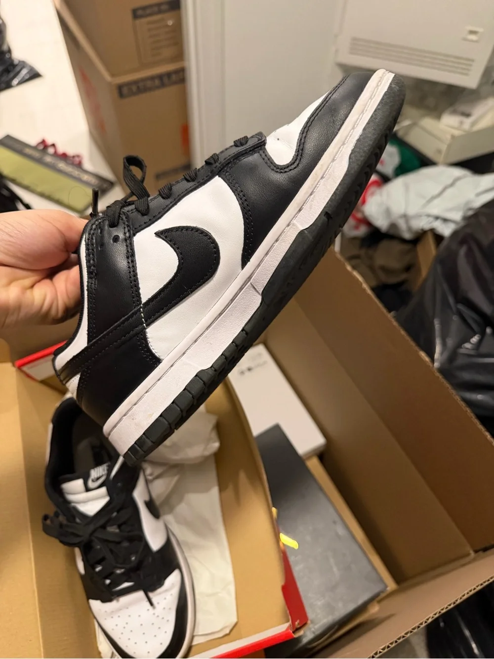 Nike Kids Black and White Low-Top Sneakers